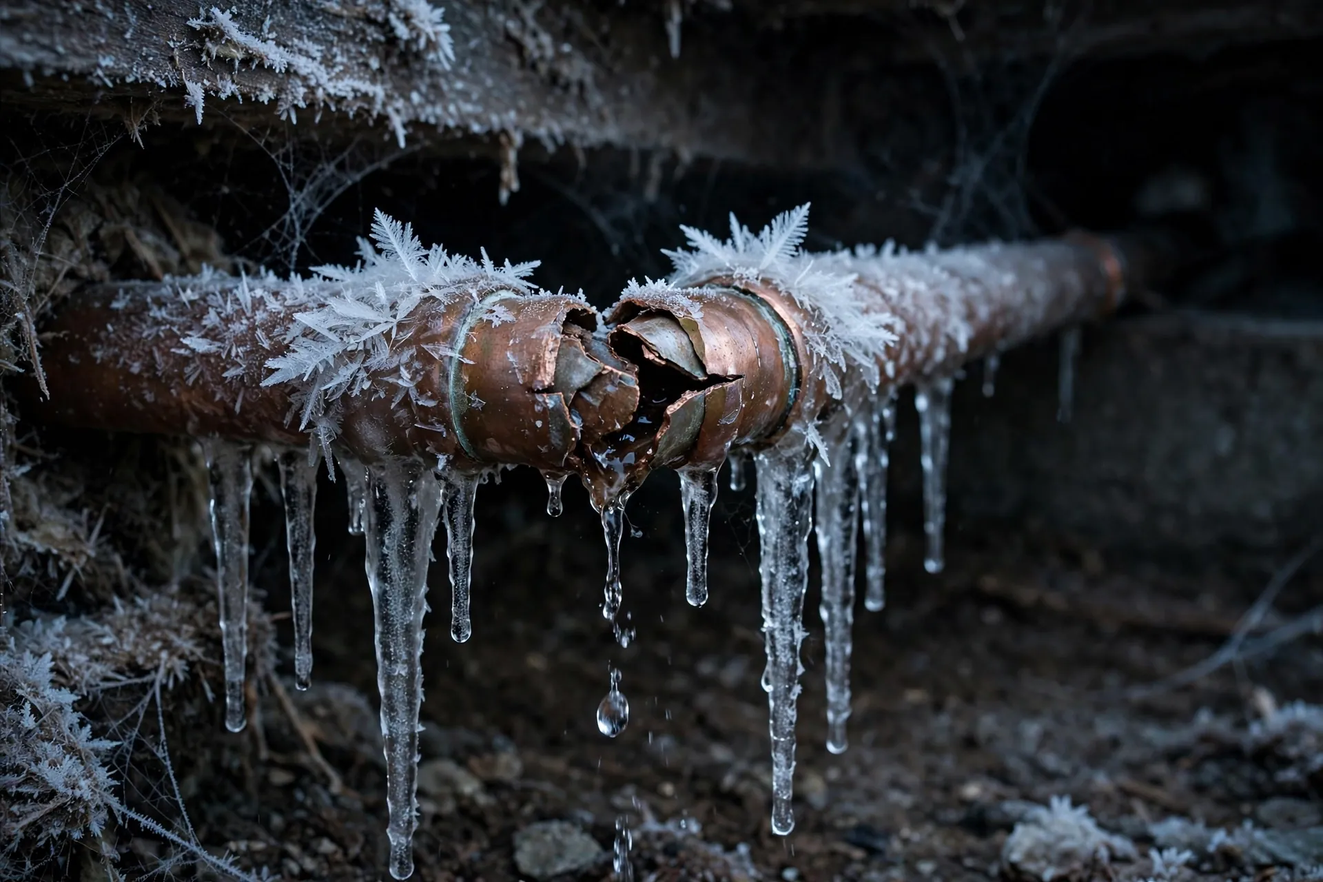 Frozen pipe burst cleanup in La Crosse WI
